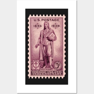 Roger Williams - Rhode Island Stamp Posters and Art